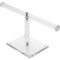 Clear Acrylic 2 Tier T-Bar & Round T-Bar 10" Jewelry Display Stands Kit 2 Pcs